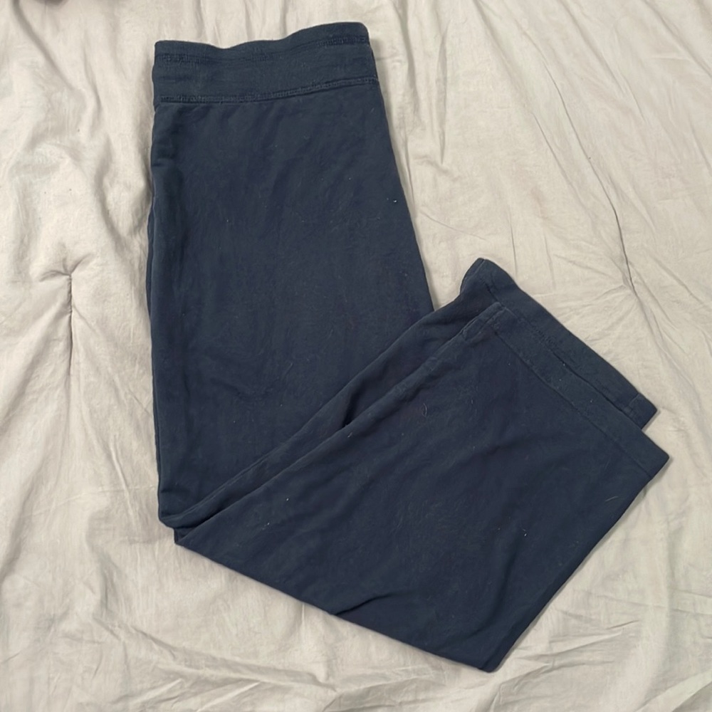 Navy Drawstring Capris